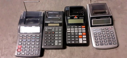 Lot calculatrice rouleau - a,
