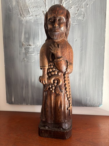 Ancienne statue bois - ancienne,