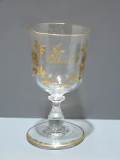-VERRE A PIED CRISTAL Soufflé