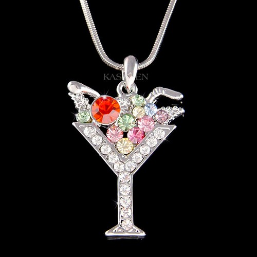 Collier fête cristal - de,