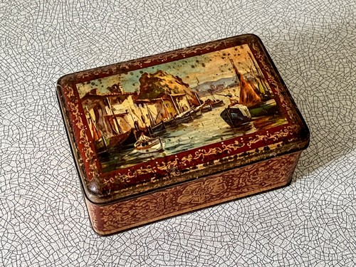 Boîte biscuit ancienne - à, ancienne,