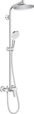 Hansgrohe Crometta S Showerpipe 240 1jet avec mitigeur monocommande, chrome, ...