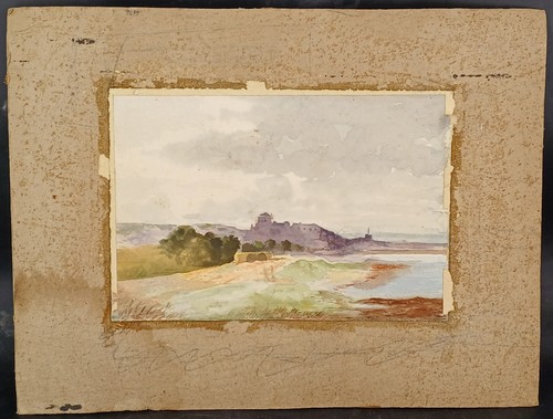 Aquarelle paysage environs