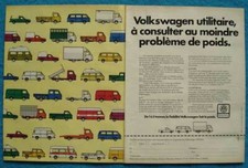 Publicité Papier - Volkswagen Utilitaires De 1984