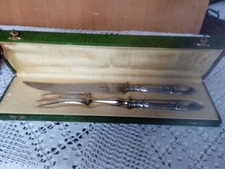 Couvert à gigot XIXem argent minerve St Louis XV