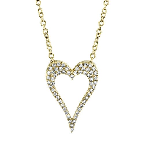Diamant coeur collier - coeur,