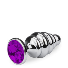 Plug métal bijou anal rosebud