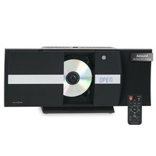 Micro chaine HiFi Stereo Bluetooth Lecteur CD vertical USB MP3 AUX Noir