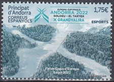 Label Andorre 2022 Edifil 524 ** Sport hiver ski Europa Cup Finals Grandv