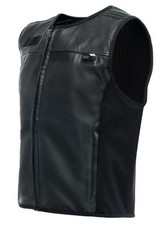 Gilet Airbag De Moto En Cuir Aéré SMART JACKET LEATHER Noir