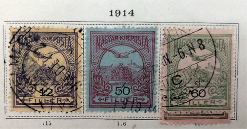 Timbres hongrie lot 1914 - timbres, de