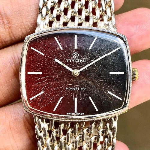 Rare montre carrée titoni - montre,