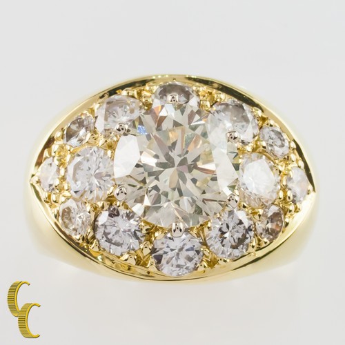 Bague cocktail diamant - diamant, rond