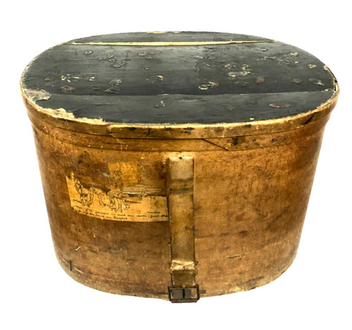 Boîte chapeau ancienne - boîte,
