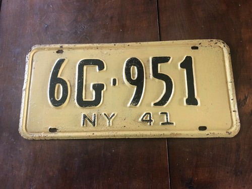 1941 new york license - ,