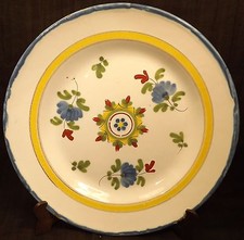 ANCIENNE ASSIETTE FLORALE EN