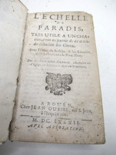 FRANCOIS ARNOUX L'ECHELLE DE PARADIS 1682 ANGES DEMONS ROSAIRE INDULGENCES Rouen