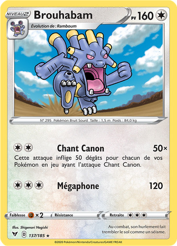 Carte pokémon brouhabam - carte,