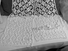 Linge Ancien 2 Rideaux Dentelle Blanc