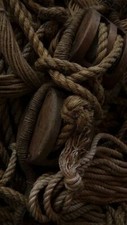 Plaque métal   cordage bateau