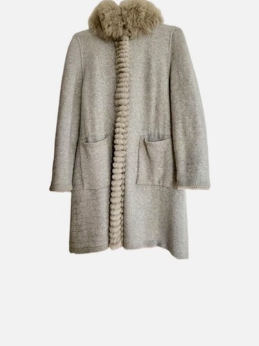Manteau laine fourrure - manteau,