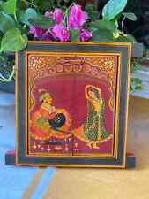 Antique en Bois Mural Décoration Fenêtre Cadre Main Peint Original - 9649