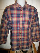 CHEMISE sport grand carreaux ecossais épais bleu/rouge PIERRE CARDIN 5 XL 43/44