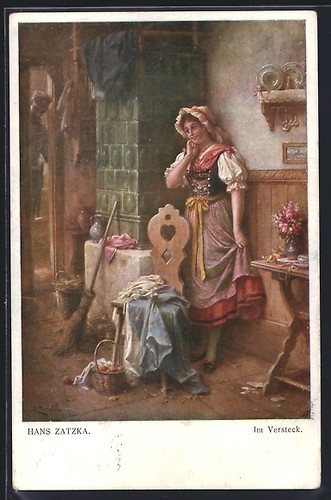 Carte postale artiste hans - d'artiste,