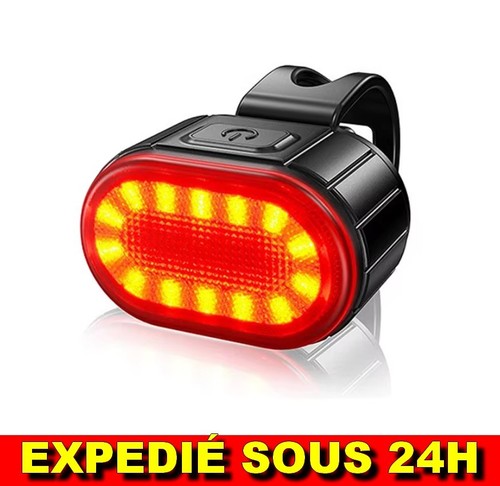 Feu arrière vélo - led, usb