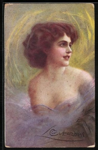 Carte postale artiste g - carte,