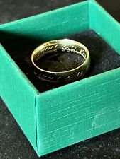 NEUF ANNEAUX DU SEIGNEUR DES ANNEAUX PLAQUÉ OR AVEC GRAVURES CELTIQUES MIXTE T58