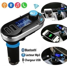 Transmetteur Fm voiture Bluetooth Lecteur MP3 Kit Main Libre avec Micro