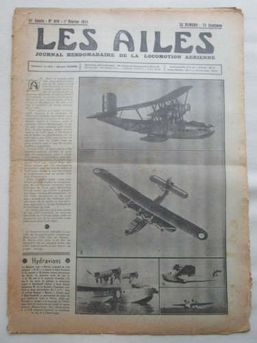 Ailes 1934 659 - 659, hydravion
