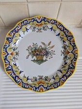 Assiette Ancienne Décor Rouen