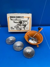 Ancien Moulin A Légumes Moulinex Presse Purée N°2 Boîte Plastique Orange COMPOTE