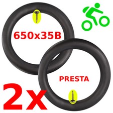 2x CHAMBRE A AIR 650 x 35B VALVE PRESTA VELO VTT VTC VILLE PNEU LOT ANCIEN RETRO