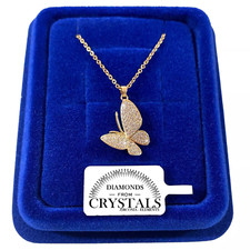 Collier Papillon 3D Plaqué Or