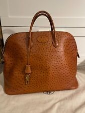 Sac Hermès Bolide 35 en cuir d'autruche en très bon état