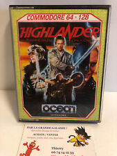 Jeu Vidéo Retro Highlander Commodore 64 C64/128 Cassette Non testé CIB OCEAN 86