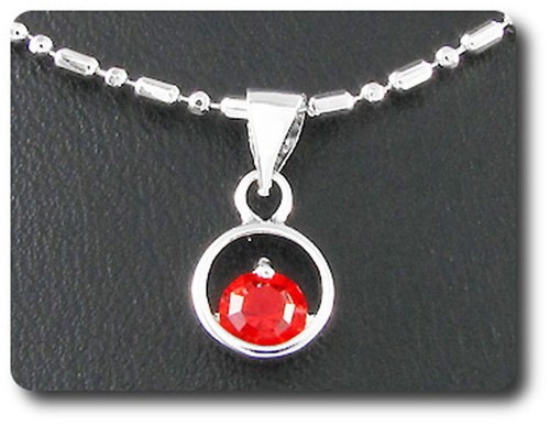 Pendentif rubis 1x5 plaqué - rubis,