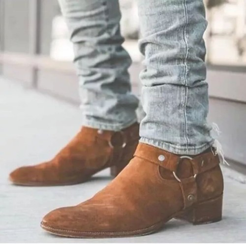 Handmade men tan zip - handmade,