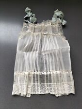 Ancienne Caraco Organdi Et Dentelle Vers 1900