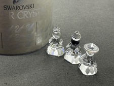 Figurines Swarovski 3 pièces santons jusqu'à 4,7 cm. Ovp. Excellent état