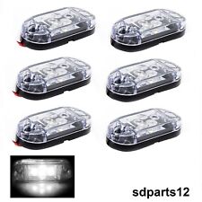6 x Feux de Gabarit LED Position Avant 12V Blanc Camion Utilitaire Camping-car