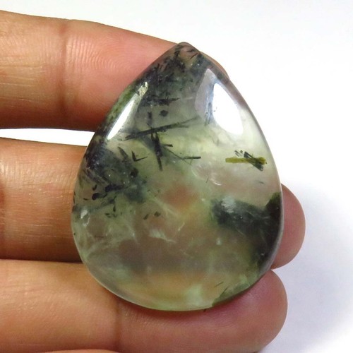 Vert naturel prehnite cabs - naturel,