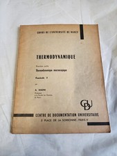 Thermodynamique - A. Hadni (Cours de l'Université de Nancy, Fascicule 1)