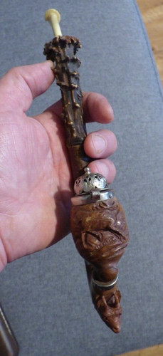 Ancienne pipe bois - pipe,