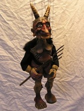 Marionnette diable - poupée originale faite à la main
