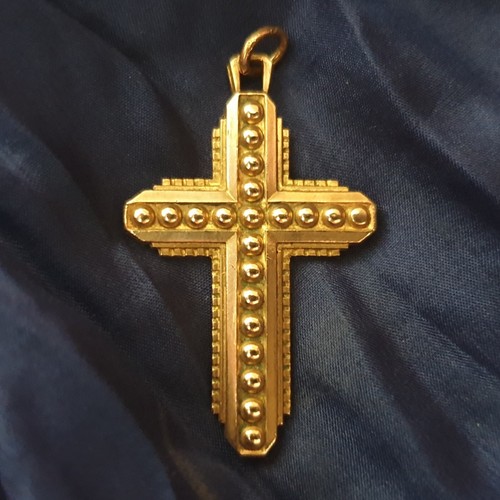 Croix art déco ouvragée - art, en