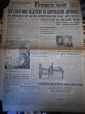 Journal France-Soir. 12 & 13